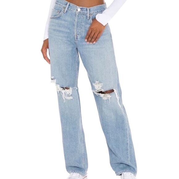 GRLFRND The Bella Low Rise Boyfriend Jeans - Fairfax - Size 25 - Picture 1 of 10